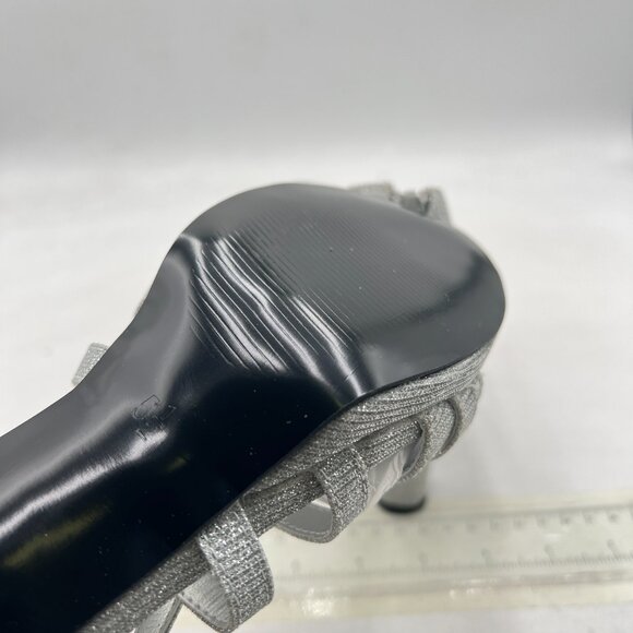 XYD Women Fashion Round Open Toe Block Low Heel Pumps  XYD Silver Ballroom Strappy Sandals Open Toe Block Low Heel Back Zip Dance Shoes